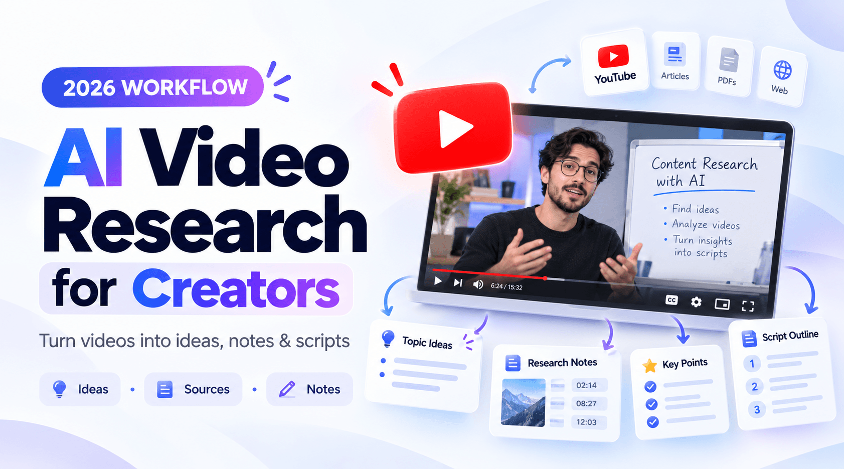How Content Creators Can Use AI for Video Research: A Practical 2026 Workflow