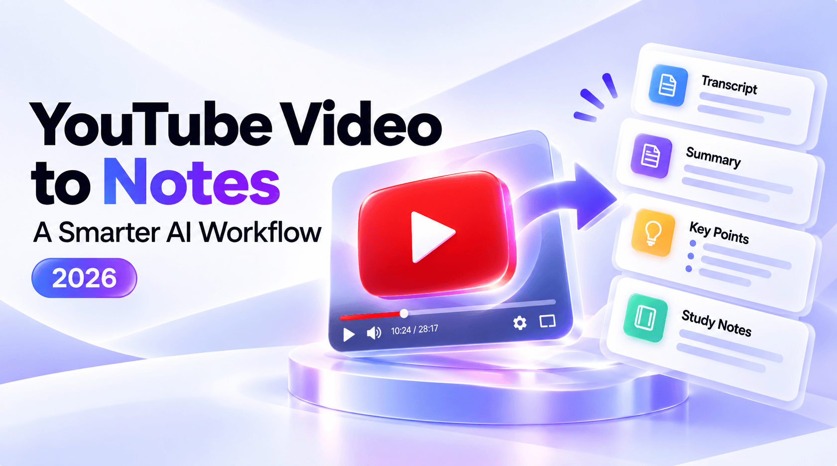 YouTube Video to Notes: A Smarter AI Note-Taking Workflow for 2026