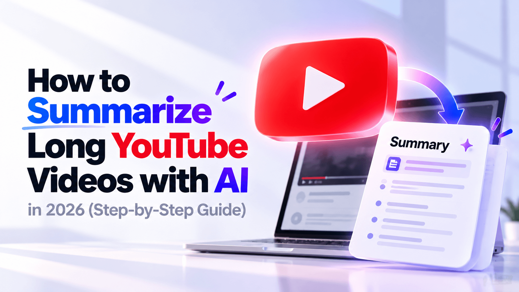 How to Summarize Long YouTube Videos with AI in 2026 (Step-by-Step Guide)